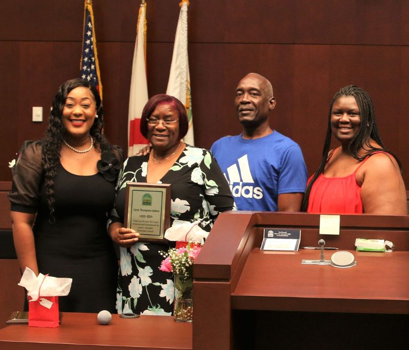 Councilwoman Fairclough-Staggers Celebrates Recent Retiree for Distinguished Career & Dedication at Laura C. Saunders Elementary Councilwoman Fairclough Staggers