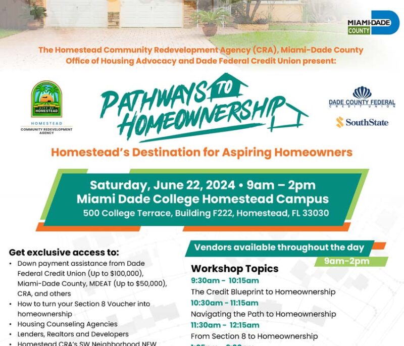 Homestead CRA Hosts Pathways to Homeownership Event homesteadrca 800x685 1