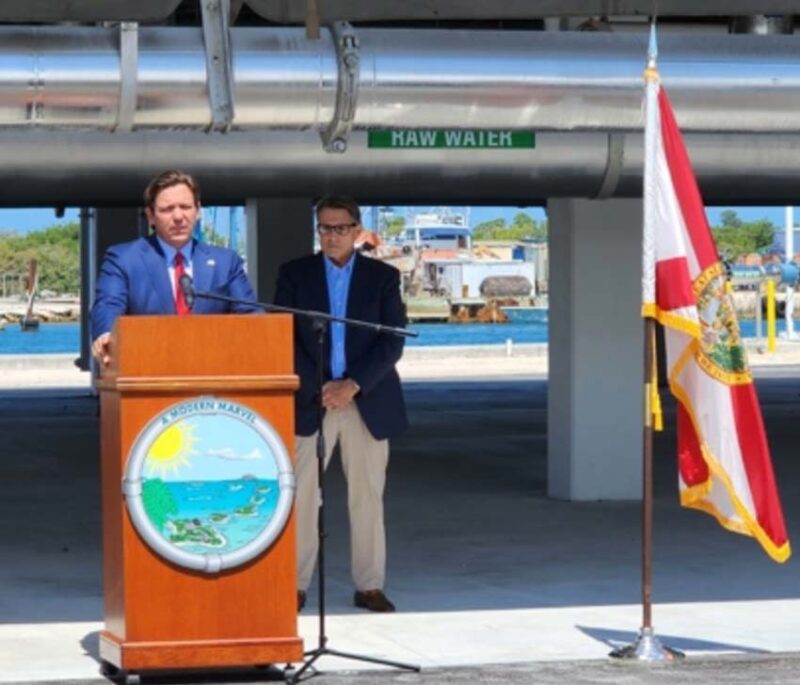 Stock Island Welcomes New $47M Reverse Osmosis Water Facility, Opened by Florida Governor desantiwatwr 800x685 1