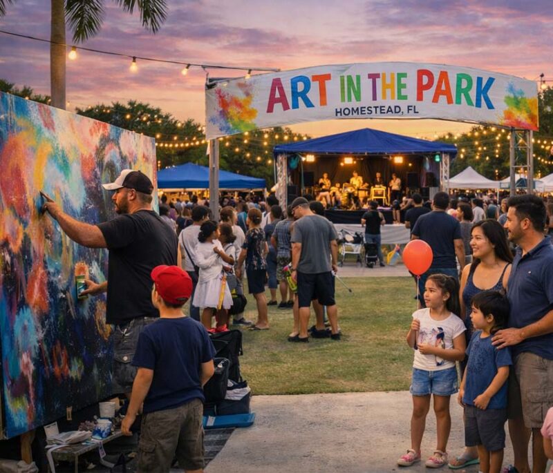 Art in the Park regresa al Downtown de Homestead con un gran festival gratuito para toda la familia arethomestead 800x685 1